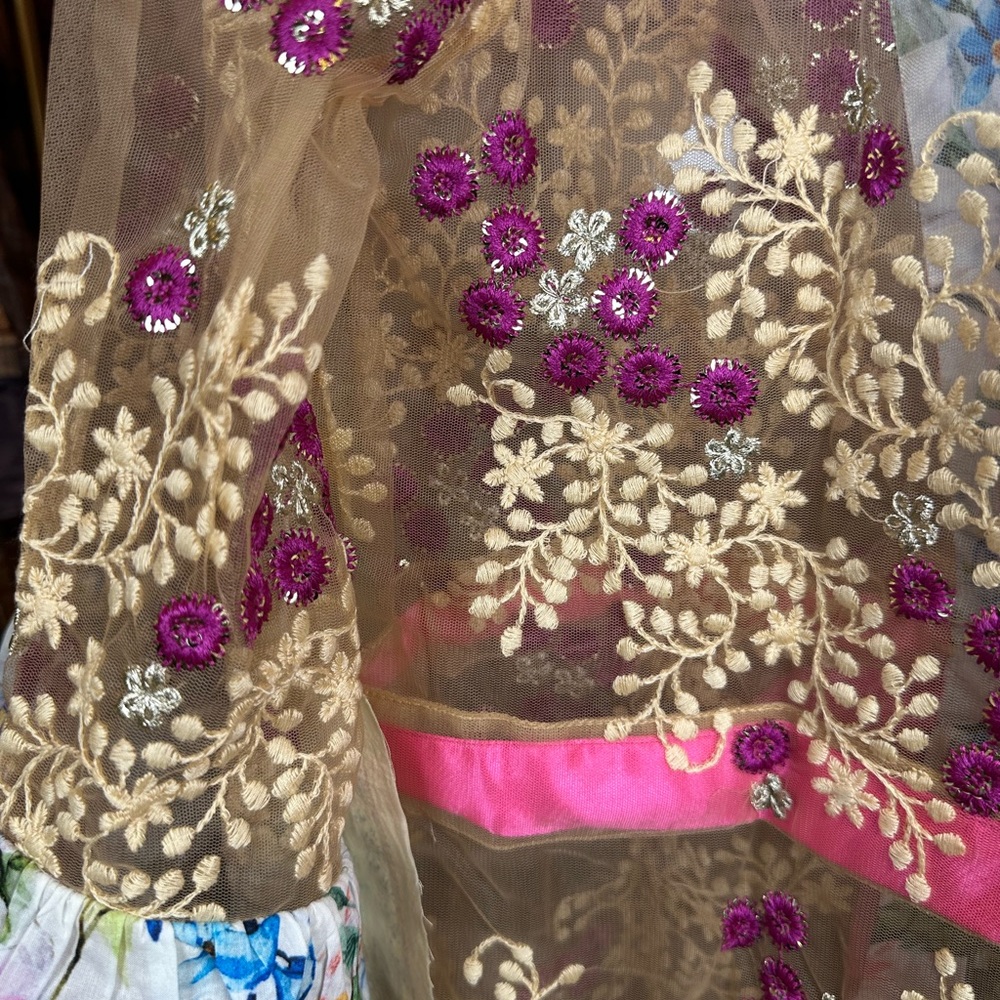 🆕 ARATTA IBIZA EMBELLISHED MESH KIMONO - Picture 12 of 14
